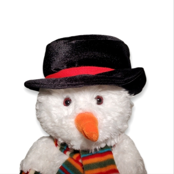 St. Nicolas Square Holiday Snowman Toy Stuffed Animal Decorative Xmas Decor - Picture 5 of 12